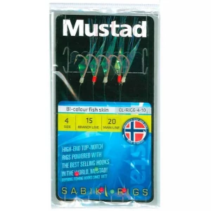 Taparina Mustad Bi Colour Fish Skin Nr.6, 5buc/pac