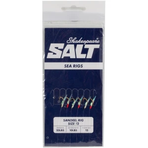 Taparina Shakespeare Sandeel Rig, Size 12, 20lbs, 1buc/pac
