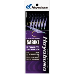 Taparine Scrumbie Hayabusa Sabiki Fish Skin, UV Mackerel, Nr.8, 6 Carlige, 1buc/pac