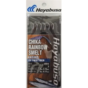 Taparine Stavride HAYABUSA Sabiki, Chika Rainbow Smelt, UV Twist Skin, Nr.11, 6 Carlige, 1buc/pac