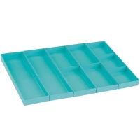 Organizator Sertar Modular RIVE Waterproof, Aqua, 30mm