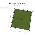Tenda 3.5x3.5 Prelata DD Hammocks Coyote Brown Tenda 3.5x3.5 Prelata DD Hammocks Coyote Brown