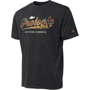 Tricou Prologic Camo Logo Grey Melange Mar.m