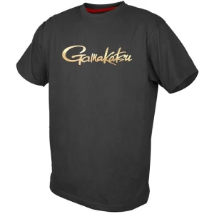 Tricou Gamakatsu Gold Logo Negru Marime M