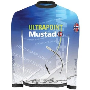 Tricou Mustad Tournament Maneca Lunga Albastru Marimea L