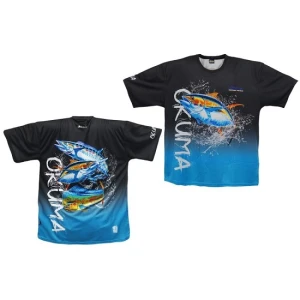 Tricou Okuma Blue Black Marimea Xl