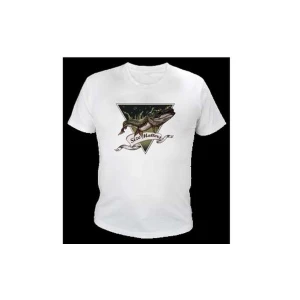 Tricou Okuma T-shirt Pike White Marime M