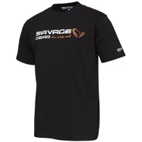 Tricou Savage Gear  Signature Logo Black Ink Mar.m