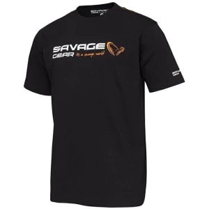 Tricou Savage Gear  Signature Logo Black Ink Mar.m