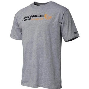 Tricou Savage Gear Signature Logo Grey Melange Mar.2xl