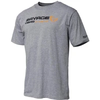 Tricou Savage Gear  Signature Logo Grey Melange Mar.xl