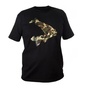 Tricou Avid Carp Black Camo T Shirt M