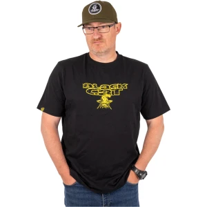 Tricou Black Cat Black Tee Distressed Logo, Marime 3xl