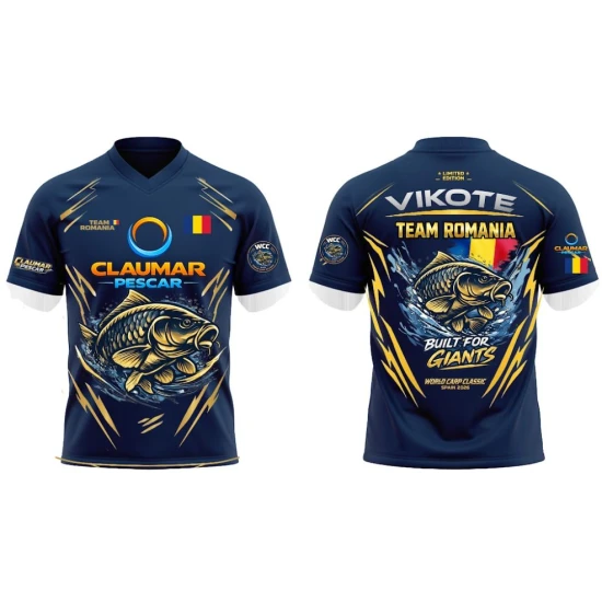 Tricou Claumar „built For Giants” – Ediția World, Carp Classic 2026, Vikote, Marimea Xxxl