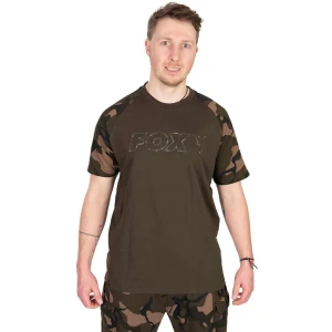 Tricou FOX Outline T-Shirt, Khaki Camo Marime M