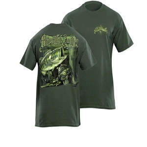 Tricou Flying Fisherman Midnight Angler Bass Hunter Tee Xl
