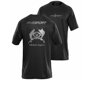 Tricou Flying Fisherman Passport Performance Black Tee Xxl