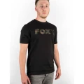 Tricou Fox Black Camo Chest Print T-Shirt, Marime L