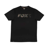 Tricou Fox Black Camo Chest Print T-Shirt, Marime M