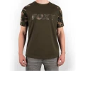 Tricou Fox Raglan Black Camo Sleeves T-Shirt, Marime M