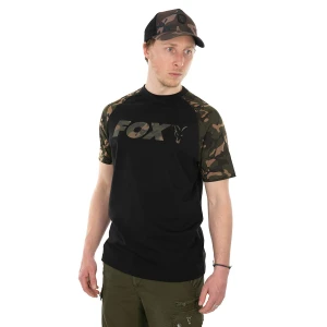 Tricou Fox Cu Maneca Scurta Raglan T-shirt Black Camo Marime M