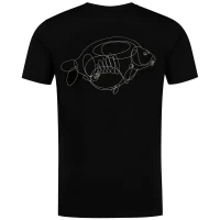 Tricou KORDA One Liner Tee Black, Marime M Tricou KORDA One Liner Tee Black, Marime M