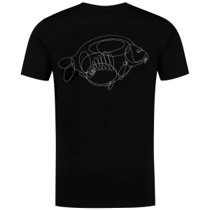 Tricou Korda One Liner Tee Black, Marime M