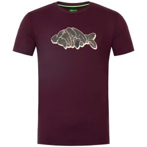 Tricou Korda Outline Tee, Burgundy , Marime M