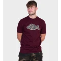 Tricou Korda Outline Tee, Burgundy , Marime M Tricou Korda Outline Tee, Burgundy , Marime M