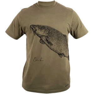 Tricou Korum Classic Barbel T-shirt, Kaki, Marime Xxxxl