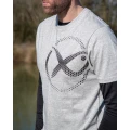 Tricou MATRIX Large Mesh Logo T-Shirt, Grey, Marime L