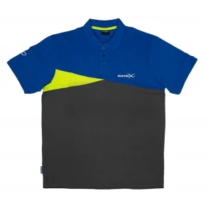 Tricou Matrix Polo Blue Grey Marimea L