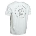 Tricou NASH Make It Happen Carp Logo T Shirt Ecru, Marime S