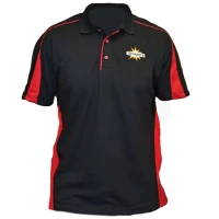 Tricou Polo Dynamite Baits Cu Maneca Scurta, Negru / Rosu, Marime 2xl