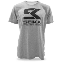 Tricou SEIKA Men's Short Sleeve T-Shirt Predator Fishing Sk Gris, Masura XXXXL