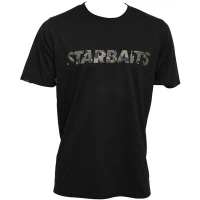 Tricou Starbaits Black Camo, Marime S