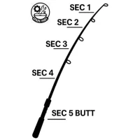 Tronson Bolognesa SENSAS Whip Tele Travel Butt, Segment 5