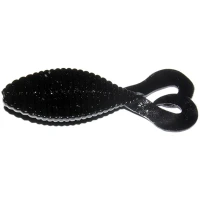 Grub Hide Up Stagger Wide Twintail 2.2", 109 Black Solid, 5.6cm, 8buc/pac Grub Hide Up Stagger Wide Twintail 2.2", 109 Black Solid, 5.6cm, 8buc/pac