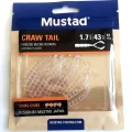Grub Mustad Aji Finesse Chiki Crawl Tail Clear Purple Glitter, 4.3cm, 12buc/pac Grub Mustad Aji Finesse Chiki Crawl Tail Clear Purple Glitter, 4.3cm, 12buc/pac