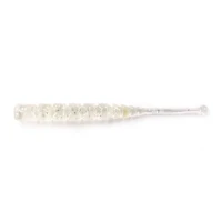 Grub Mustad Aji Micro Vierme Plu Clear Rainbow Glitter 5cm 15+1buc/plic