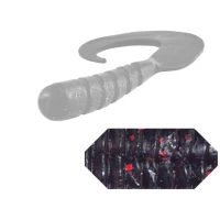 TURBO GRUB COLMIC 14cm BLACK RED FLK TURBO GRUB COLMIC 14cm BLACK RED FLK