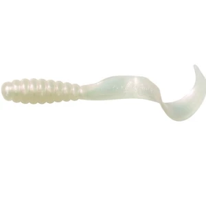 Grub Mister Twister 8cm White Pearl 5buc/plic