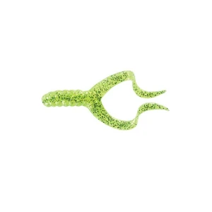 Grub Mister Twister Double Tail 10cm Verde/gliter 5buc/pl