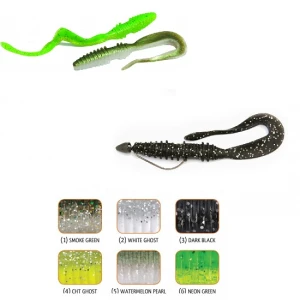 Grub Rapture Mad Worm 8cm 10buc/plic Neon Green