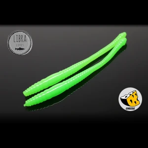 NALUCA LIBRA DYING WORM 70MM 026 Cheese Hot Green 15buc/plic NALUCA LIBRA DYING WORM 70MM 026 Cheese Hot Green 15buc/plic