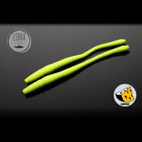 NALUCA, LIBRA, DYING, WORM, 70MM, 027, Cheese, Apple, Green, 15buc/plic, dying70-027, Naluci Soft Pastrav, Naluci Soft Pastrav Libra Lures, Libra Lures