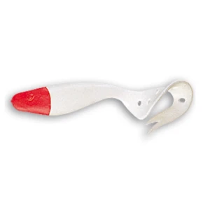 Twister Delaland Sandra 9cm White Red Head 4 Buc