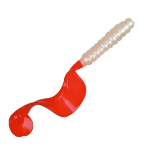 Twister Spro Impulse Spiraltail 9cm Pearl Red 5buc