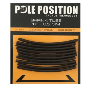 Tub Termocontractabil Pole Position Weedy Brown, 1.6mm, 10buc Tub Termocontractabil Pole Position Weedy Brown, 1.6mm, 10buc