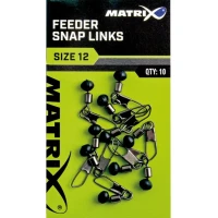 Vartej cu Margea Culisanta si Agrafa Matrix Feeder Bead Snap Links Nr 12 10buc/plic